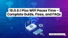 10.0.0.1 Piso WiFi Pause Time