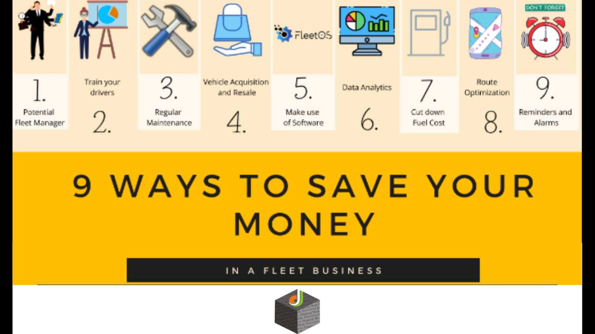 Get 9 Ways to Save Money in a Fleet Business - Digital Web Services