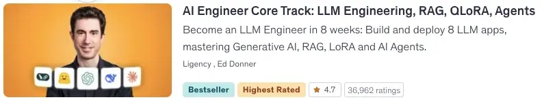 AI Engineer courses Udemy