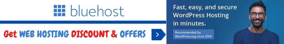 BlueHost Web Hosting Discount and Offers