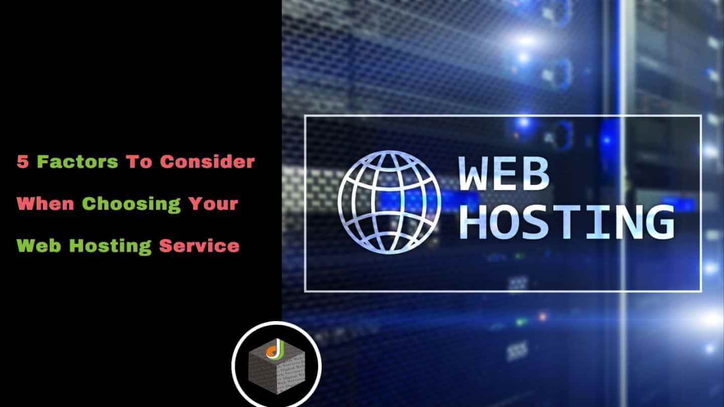 Choosing Your Web Hosting Service
