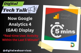 GA4 Display Real-time User Activity Within the Last 5 Minutes