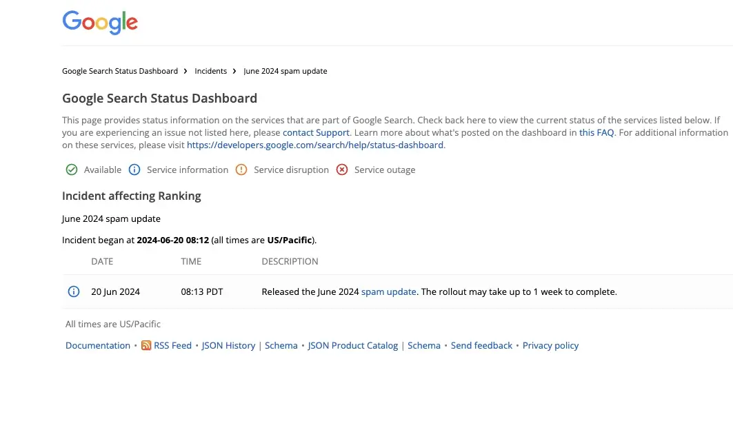 Google June Spam Update