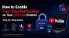 How to Do Two Step Verification on Youtube Channel