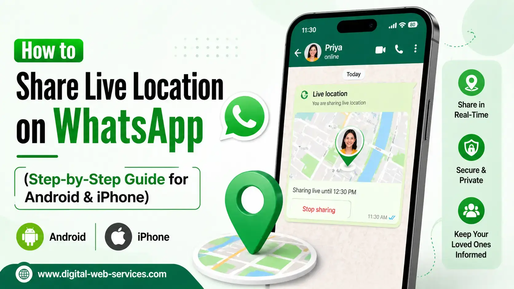 How to Share Live Location on WhatsApp