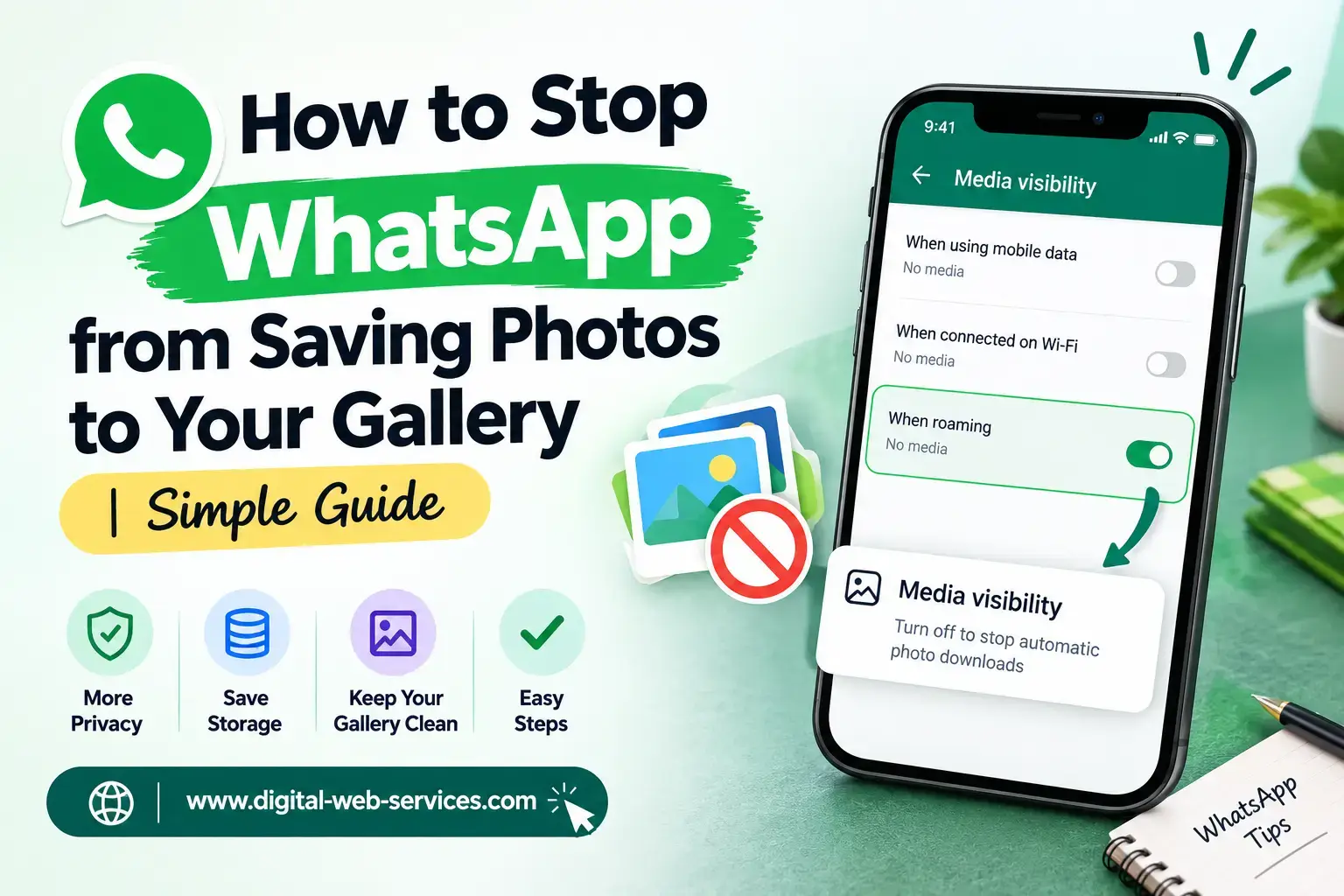 How to Stop WhatsApp from Saving Photos