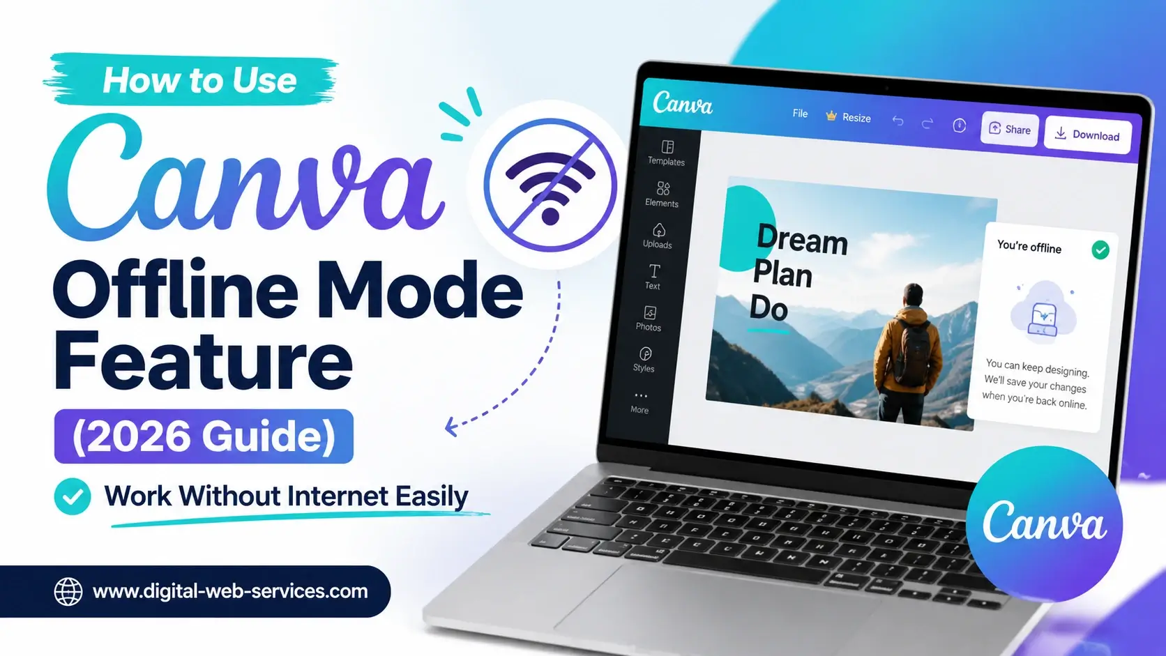 How to Use Canva Offline Mode Feature (2026 Guide) _ Work Without Internet Easily