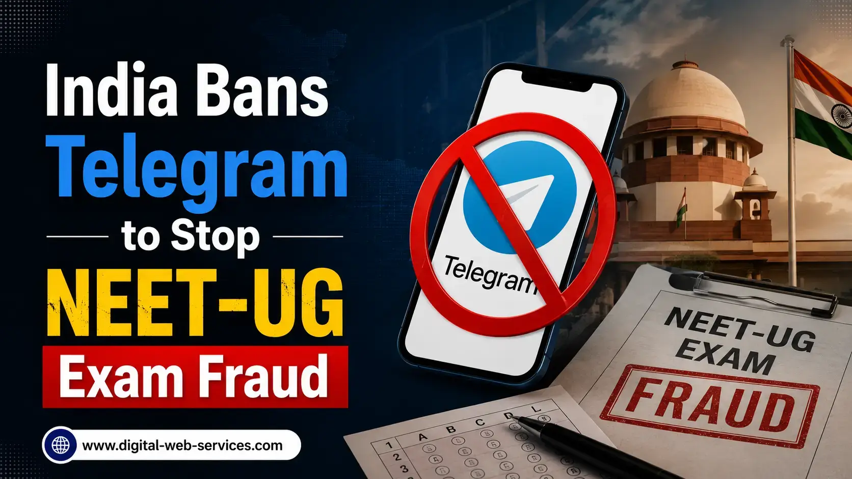 India Temporarily Bans Telegram to Tackle Exam Fraud