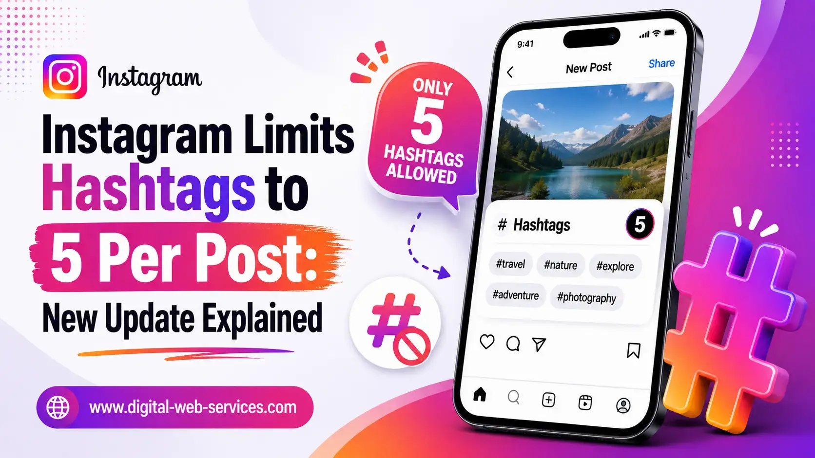 Instagram Limits Hashtags
