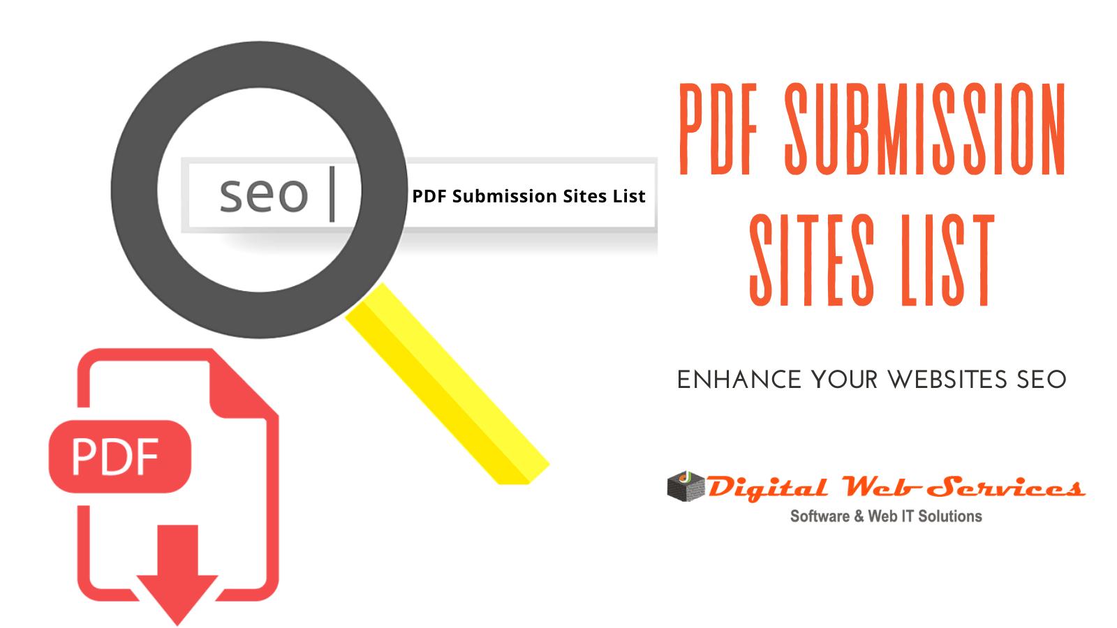 PDF SUBMISSION SITES LIST
