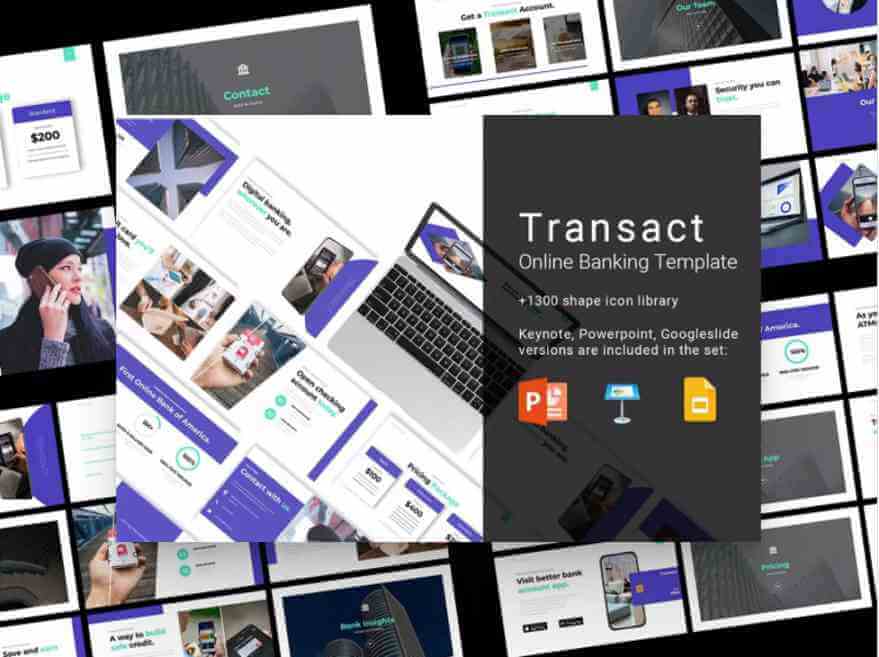 Transact Online Banking Presentation Template