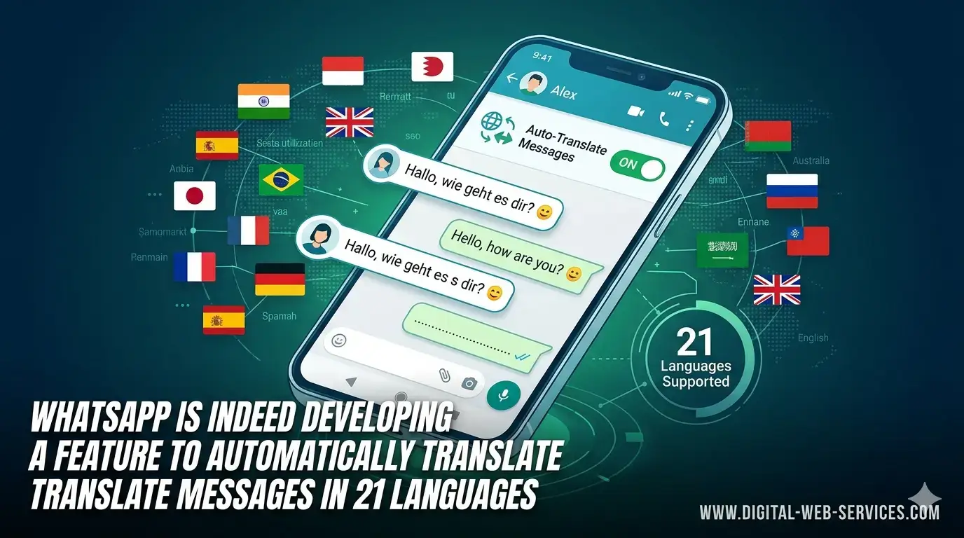 WhatsApp automatic message translation 21 languages