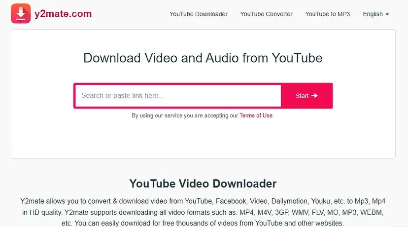 Y2Mate Video Downloader