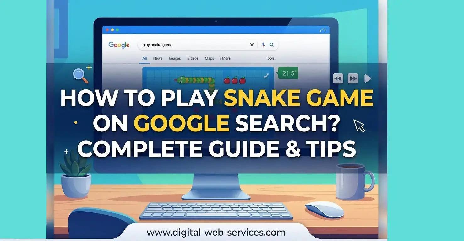 play Snake Game on Google Search