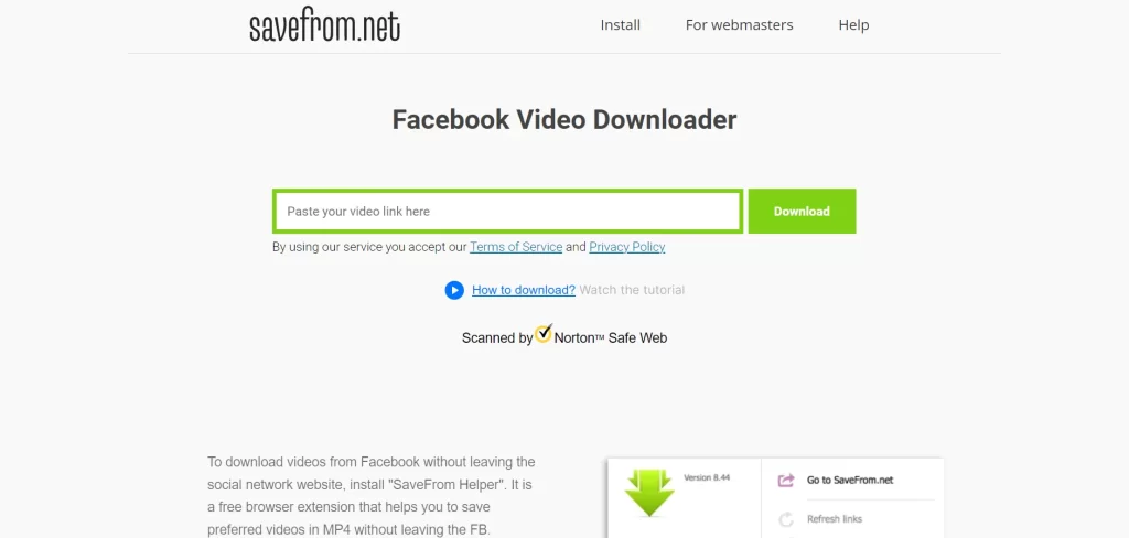 savefrom free youtube video downloader