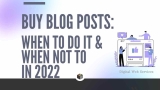 Buy Blog Posts: When to Do it and When Not to in
