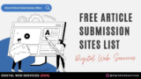 Article Submission Sites List 2026