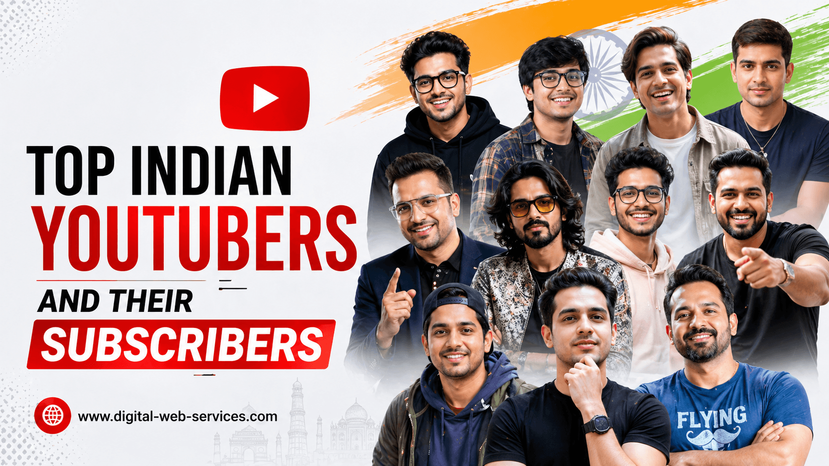 top youtubers and subscribers